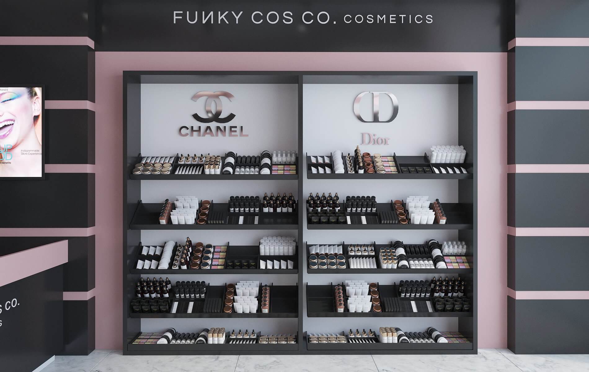 Cosmetics Store 3D Model by Visuarch