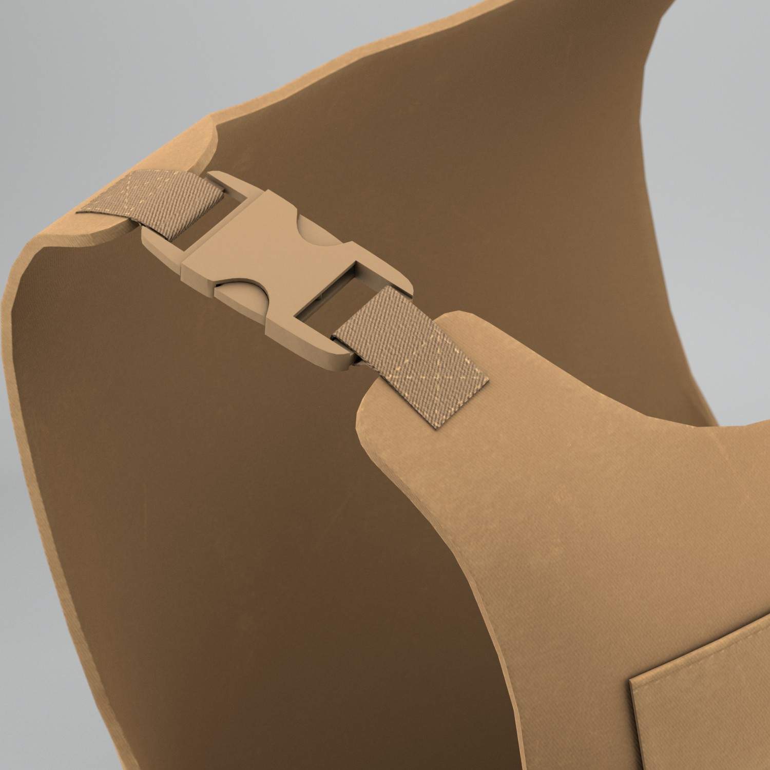 Military Flak Jacket Bullet Proof Vest 3D Model by Vitamin