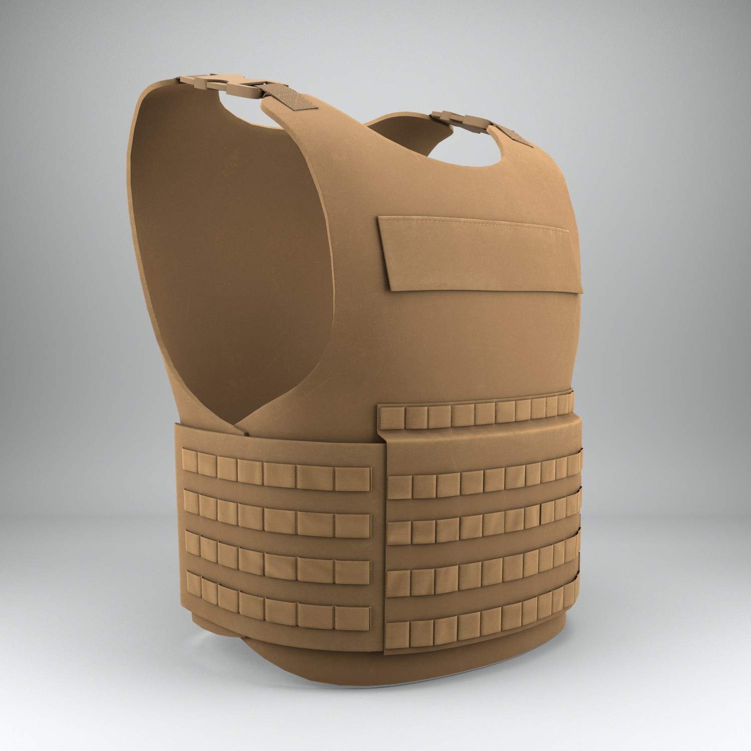 Military Flak Jacket Bullet Proof Vest 3D Model by Vitamin