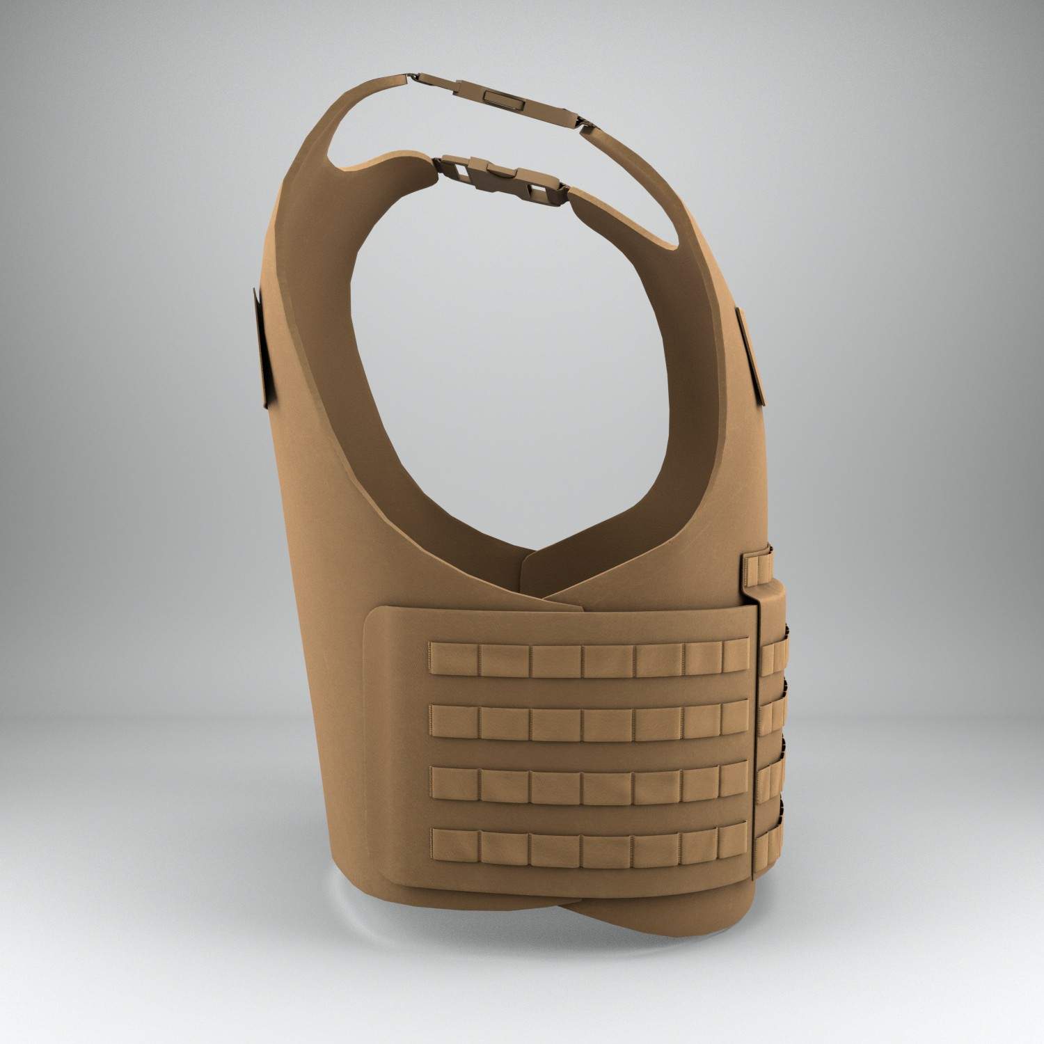 Military Flak Jacket Bullet Proof Vest 3D Model by Vitamin