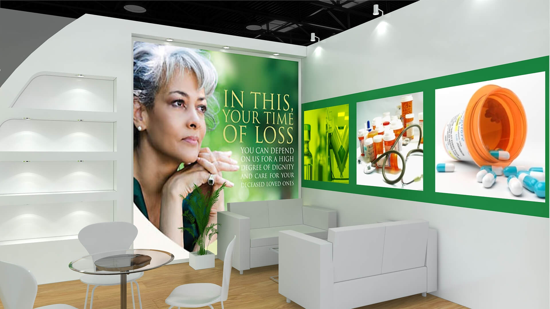 Exhibition Stand Stall One Side Open 5X6 - 3D Model by vivekt478