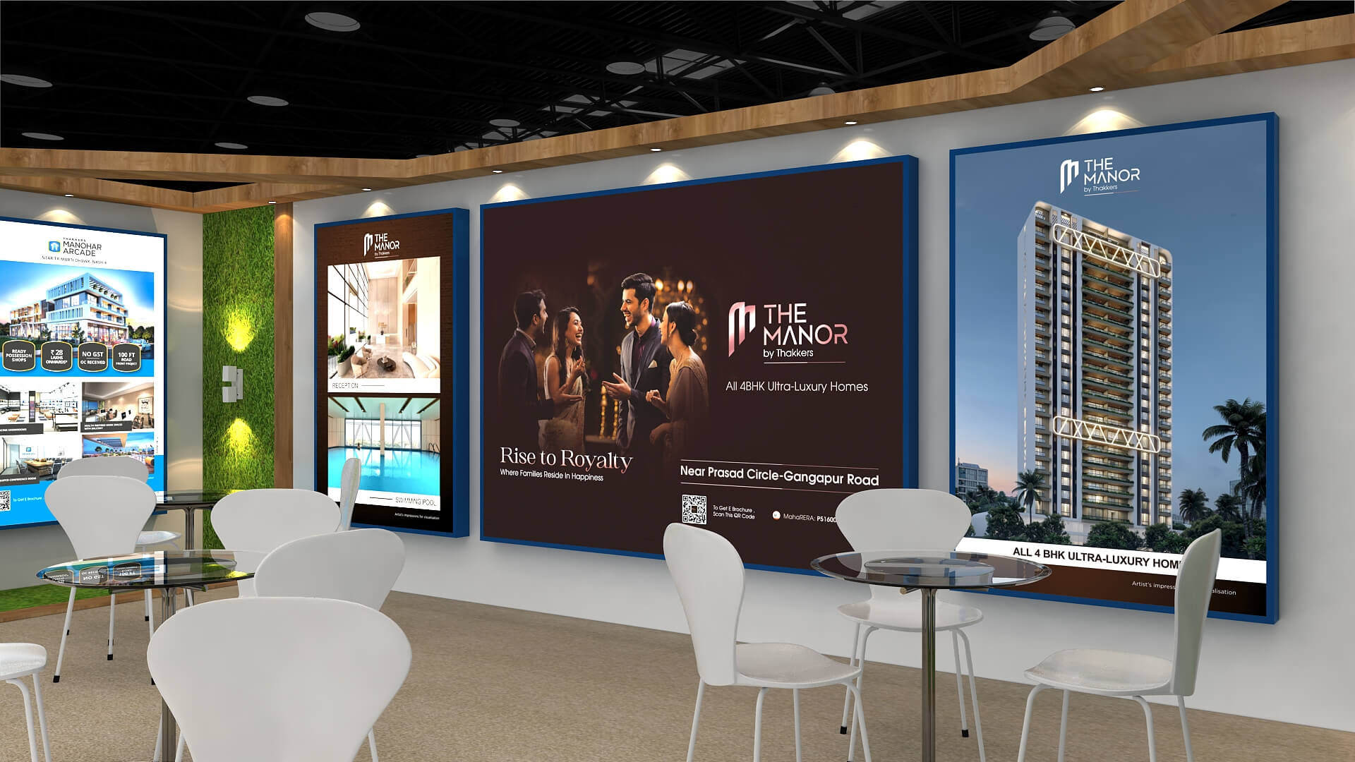 Exhibition Stand Stall One Side Open 8X5 - 3D Model by vivekt478