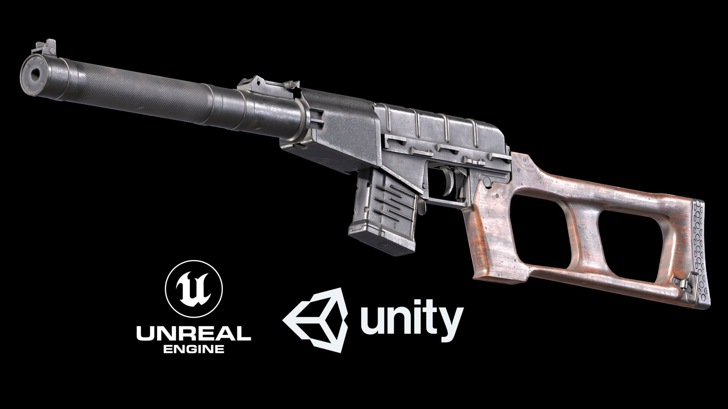 VSS Vintorez Marksman Rifle 3D Model by vladretman