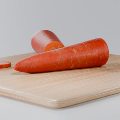Carrot Photorealistic PBR Multiple Variations