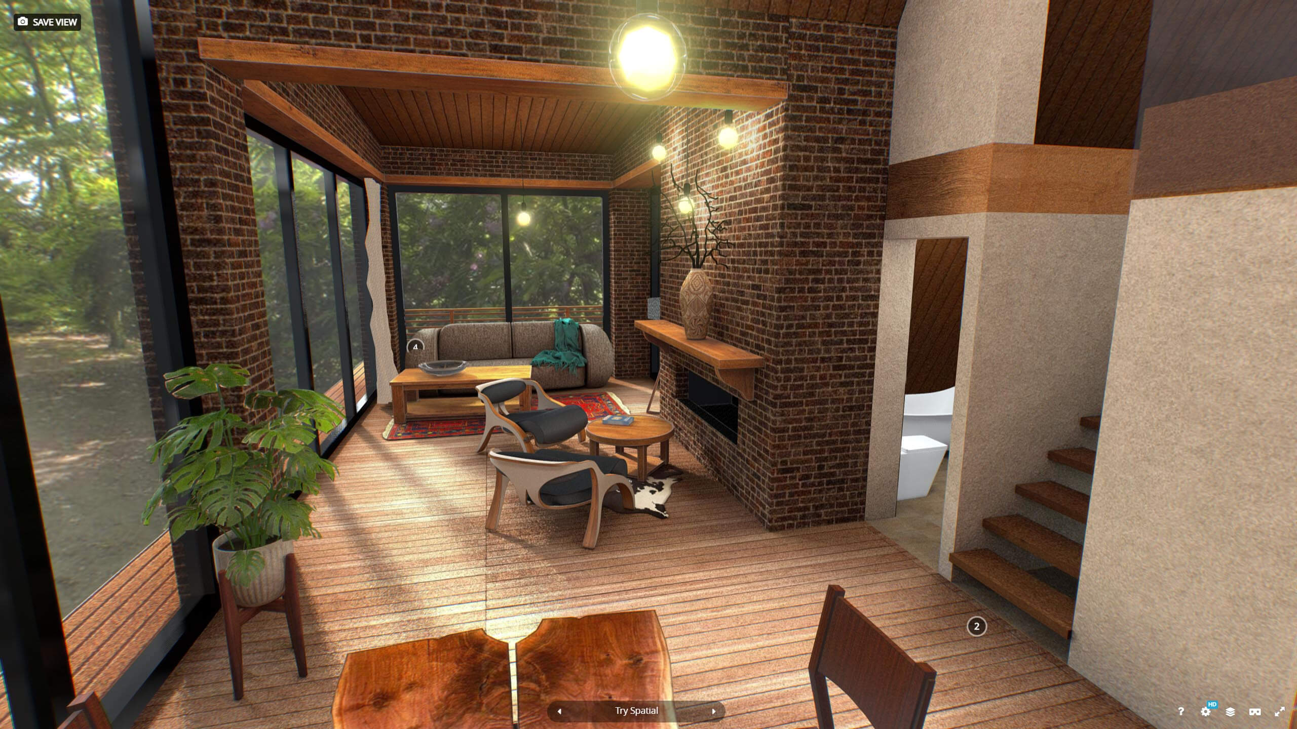 G0003 VR Virtual Reality Environment Cute Cabin - 3D Model by VRA