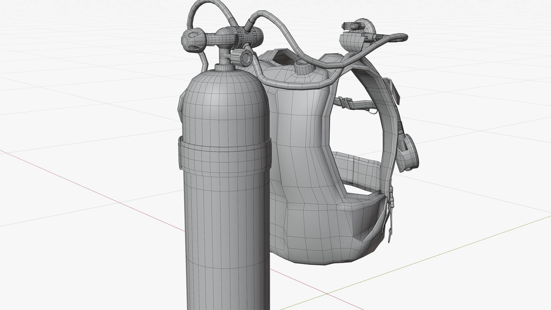 Diving Equipment 3D Model by VRTOON