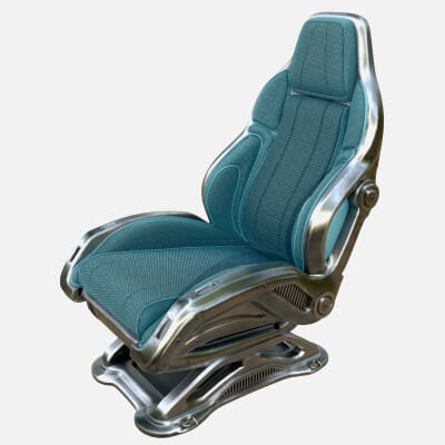Futuristic Aircraft Pilot Seat