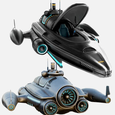 Futuristic Personal Submarine