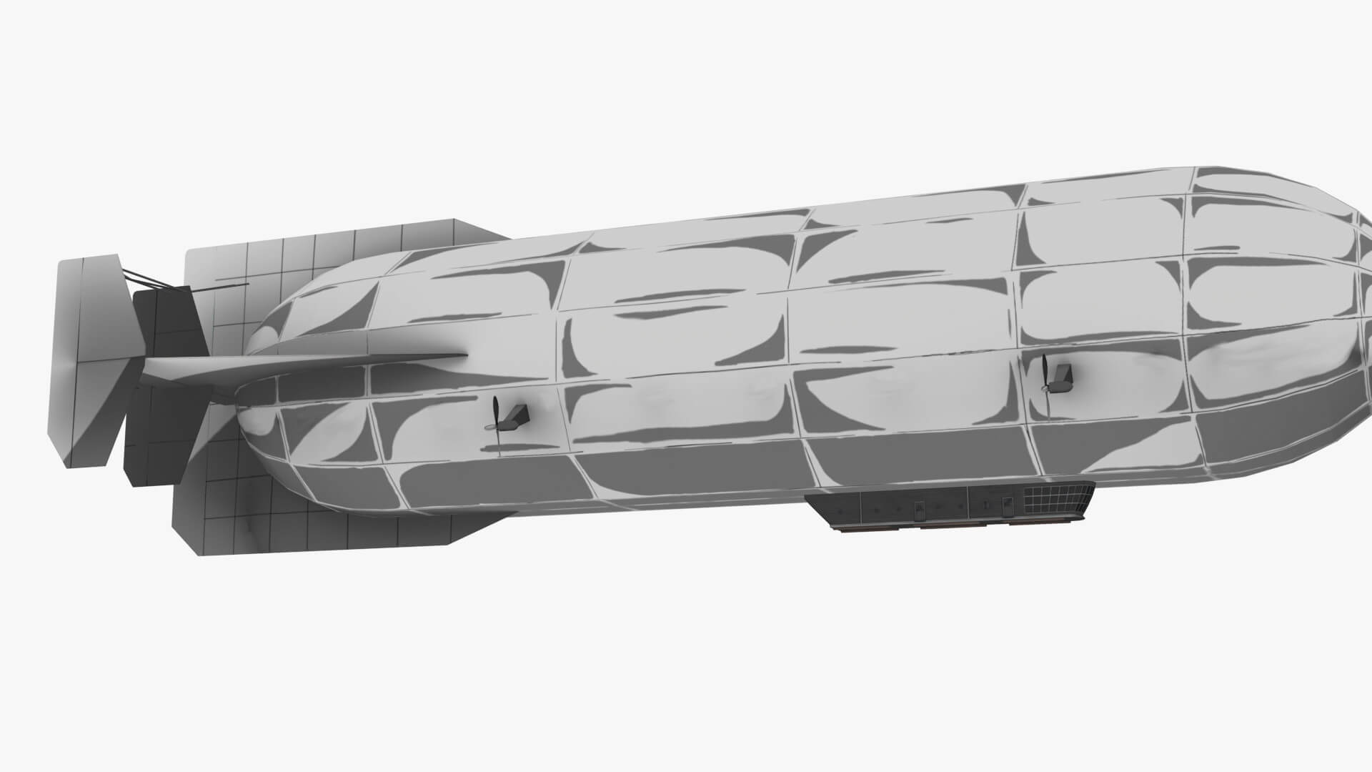 Zeppelin Airship 3D Model by VRTOON