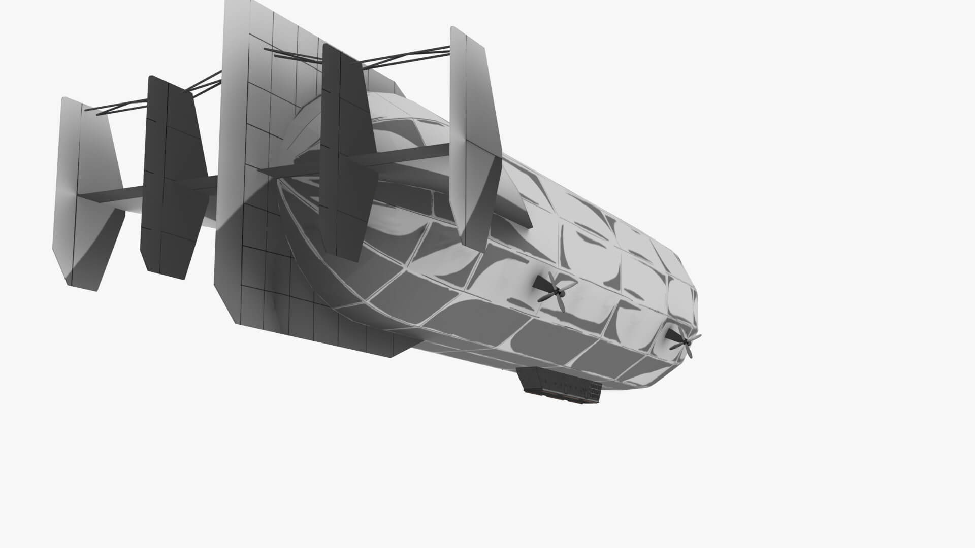 Zeppelin Airship 3D Model by VRTOON