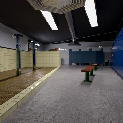 Hidden Base Barracks Environment for DAZ