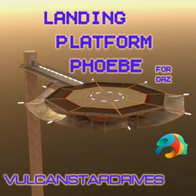 Landing Platform Phoebe Environment for DAZ by VulcanStarDrives