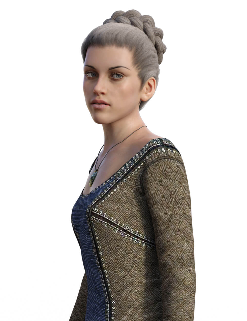  Braid Updo Hair for G8F and G8.1F - Daz Content by Vyusur