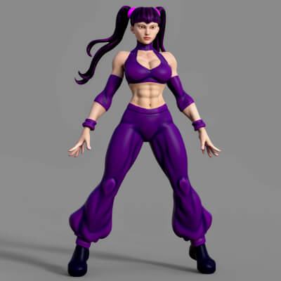 Fantasy Girl 3D Model