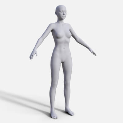 Luna Female Base Mesh