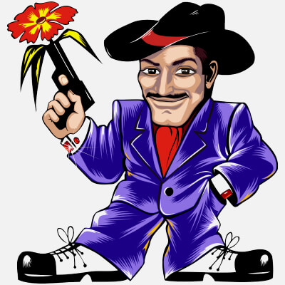 Super Agent Artistic Vector Clipart