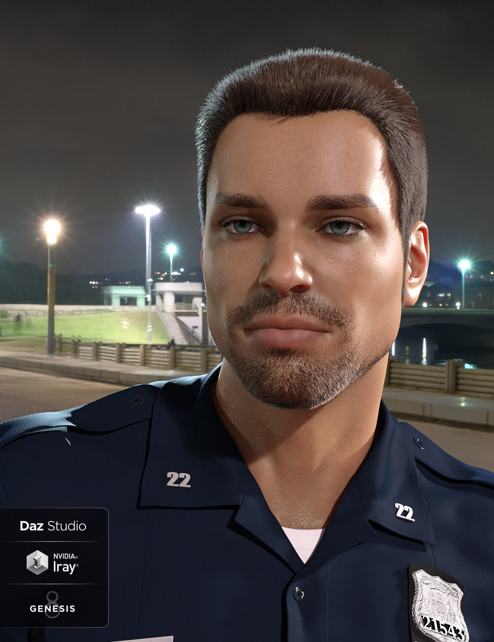 Thorn Hair for Genesis 8 and 8.1 Male Daz Content by Vyusur