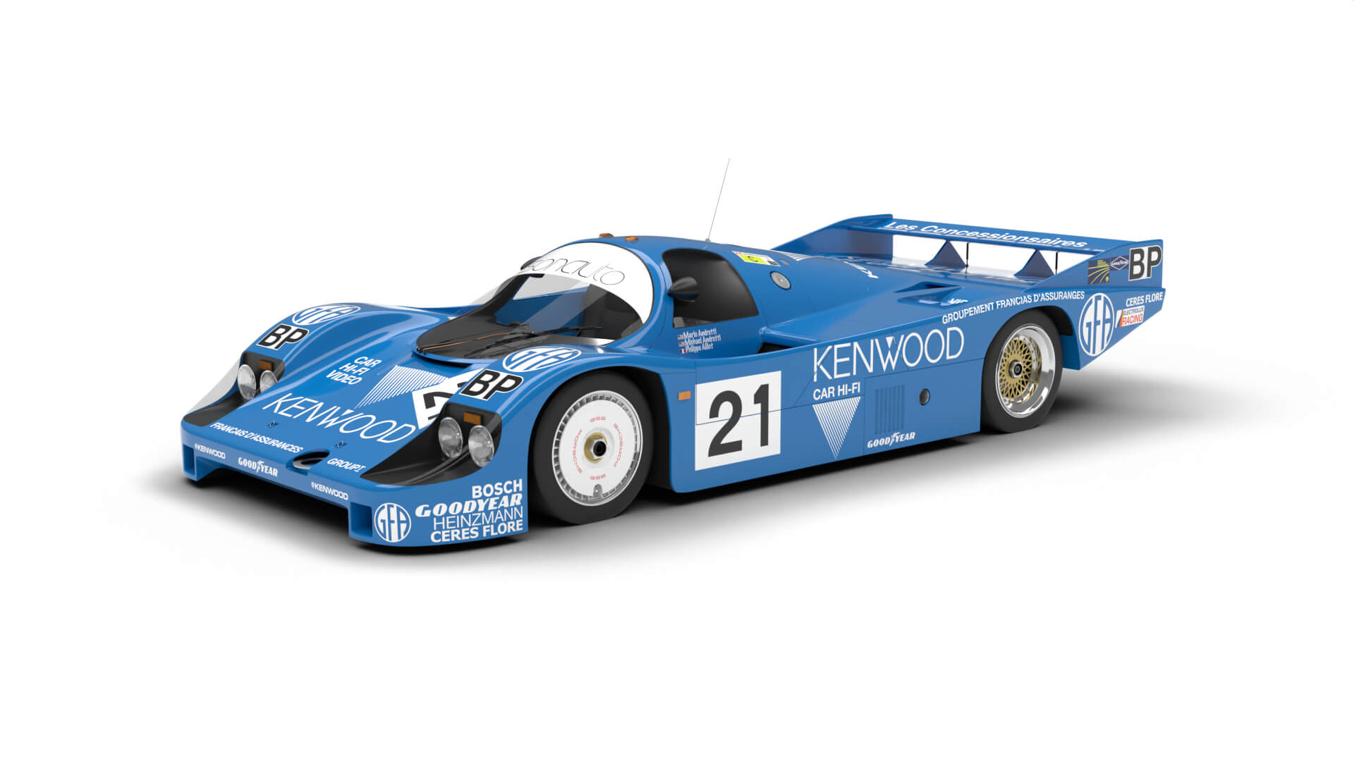 Porsche 956 Group C 1982 Kenwood Kremer Racing 3d model by W