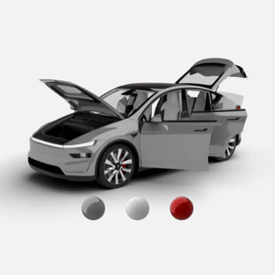 Tesla Modeling Tesla Model Y 2025 HQ 3d model by W modeling studio
