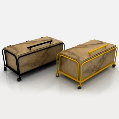 Storage Box Cabinet - 3D Model by waelmoussa