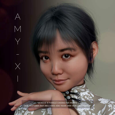 Amy Xi Character Morph for Genesis 9 Female