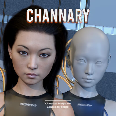 Channary Character Morph for Genesis 8 Female