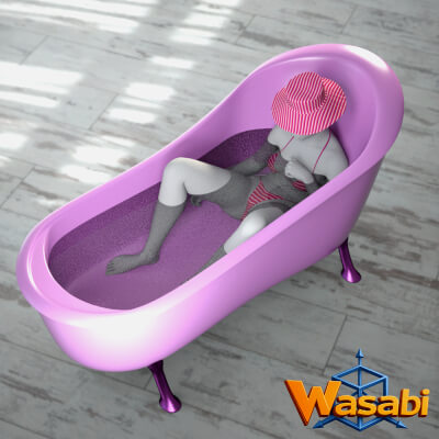 Wasabi Bathtub Props