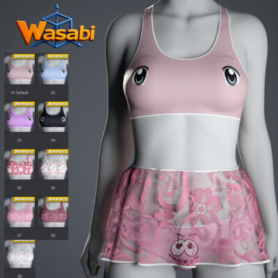 Wasabi Cute Set for Genesis 8 Female