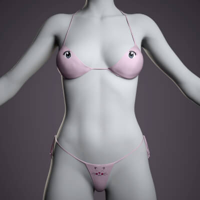WS Summer Bikini Top for Genesis 8 Female and Genesis 9