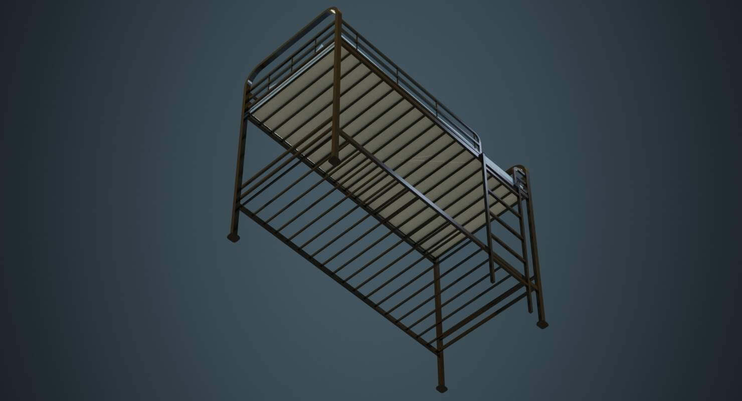 Bunk Bed 3A 3D Model by