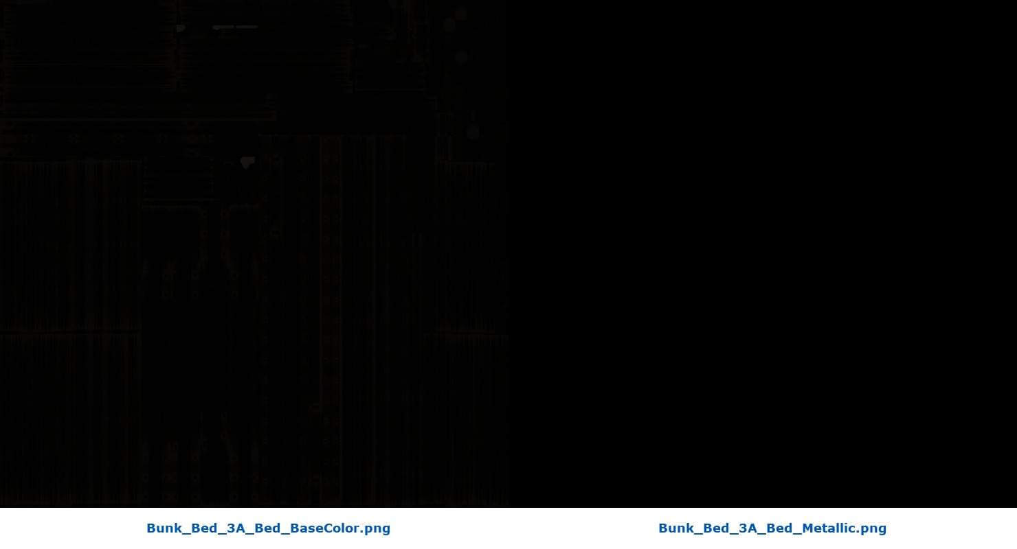 Bunk Bed 3A 3D Model by