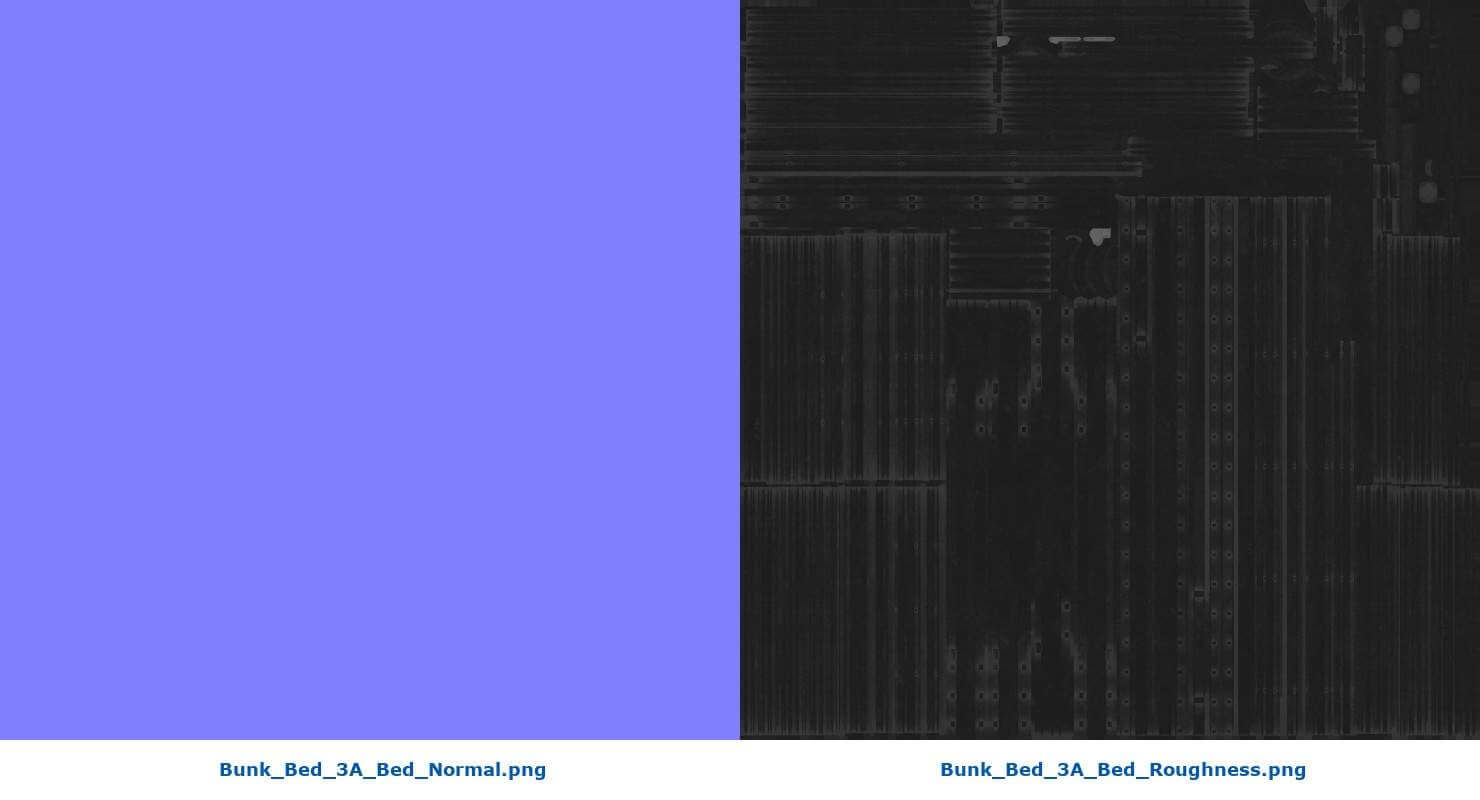 Bunk Bed 3A 3D Model by