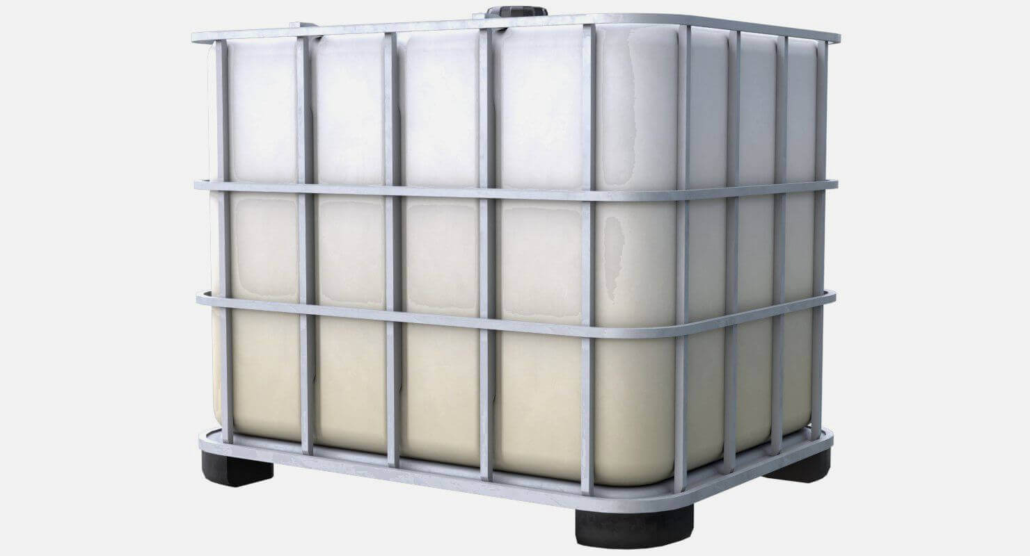 Caged IBC Tote 3D Model by weeray