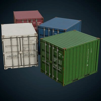 Container Kargo Model Cargo Container 5B - 3D Model by weeray