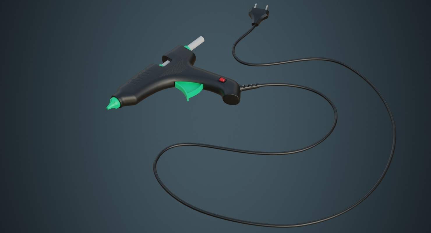 Glue Gun 1A 3D Model by weeray