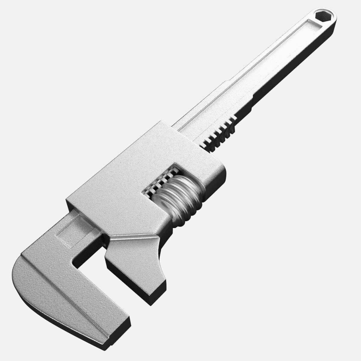 Monkey Wrench 3D Model by weeray