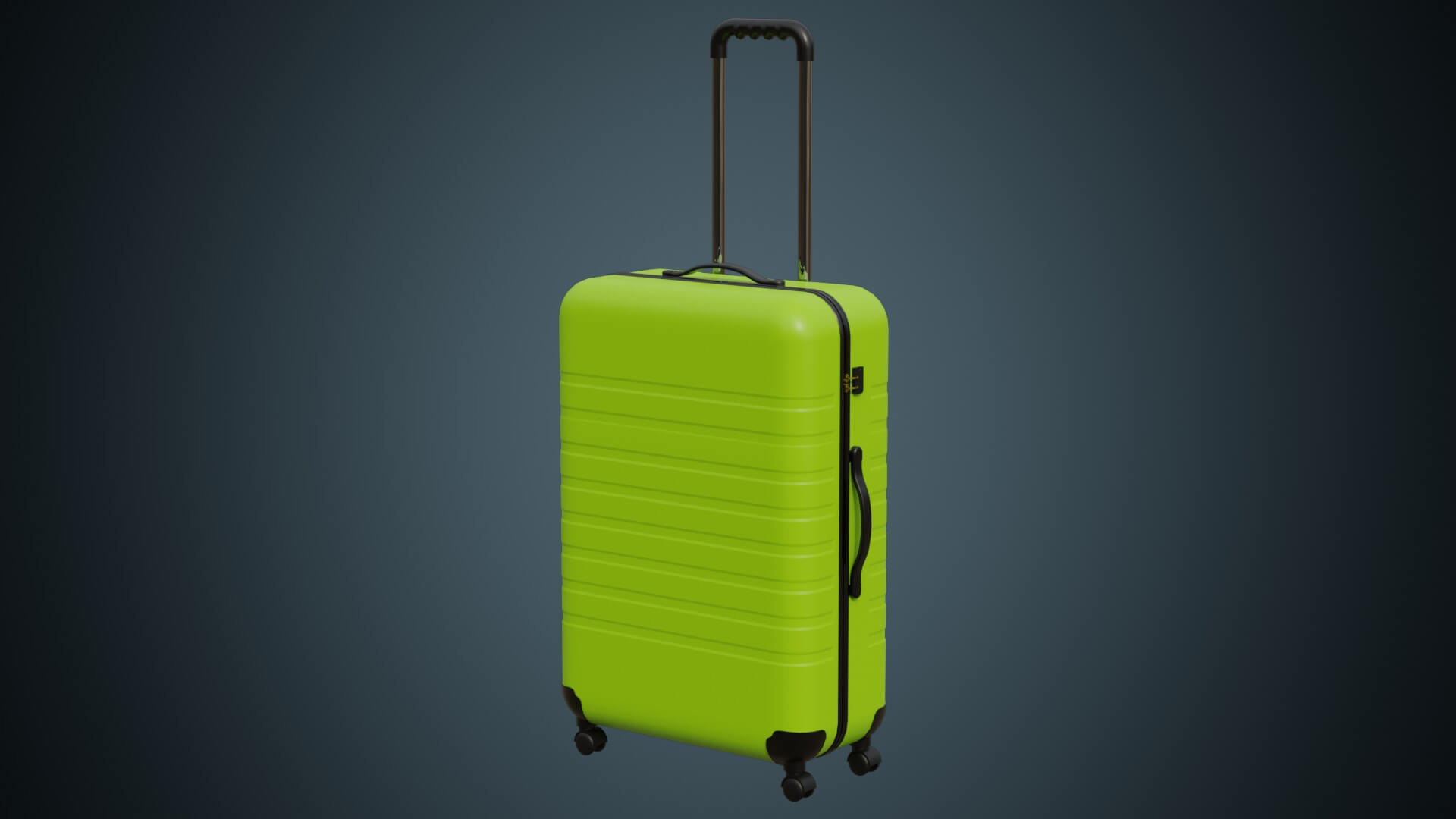 Rolling Suitcase 1 Basic 3D Model by weeray