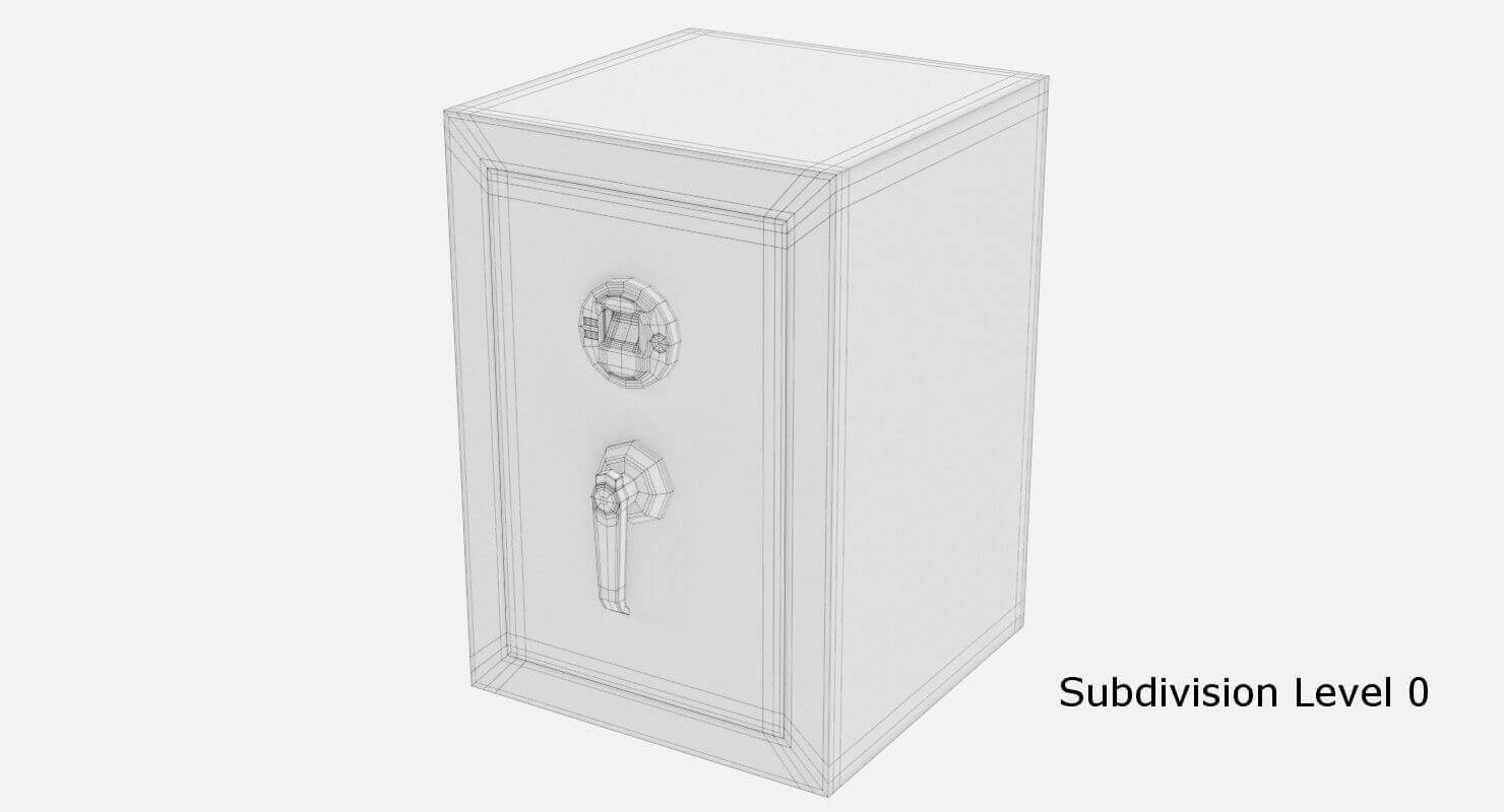 Large Digital Safe - 3D Model by weeray