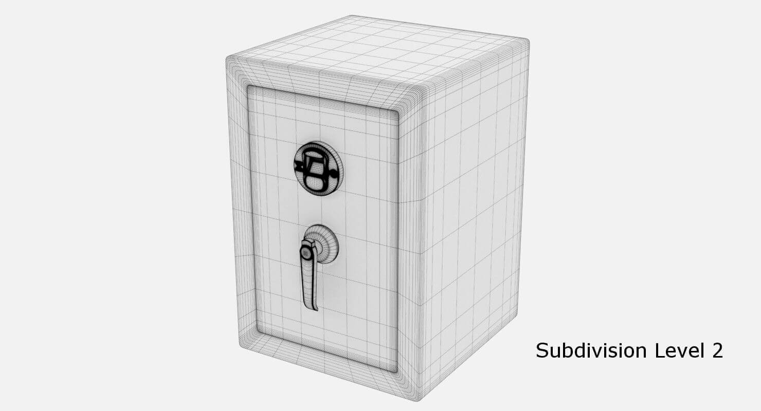 Large Digital Safe - 3D Model by weeray