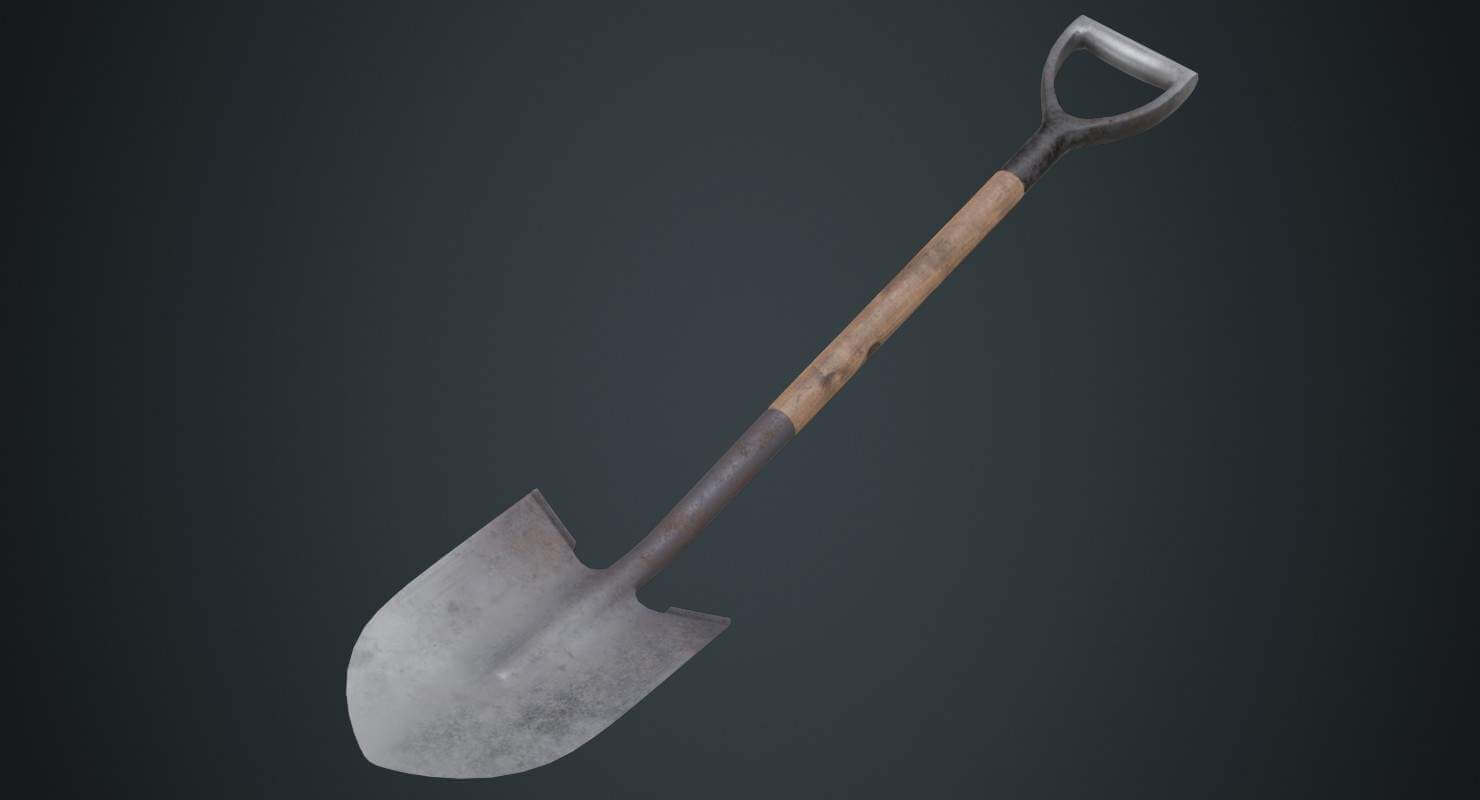 Shovel (old) 3D Model by weeray