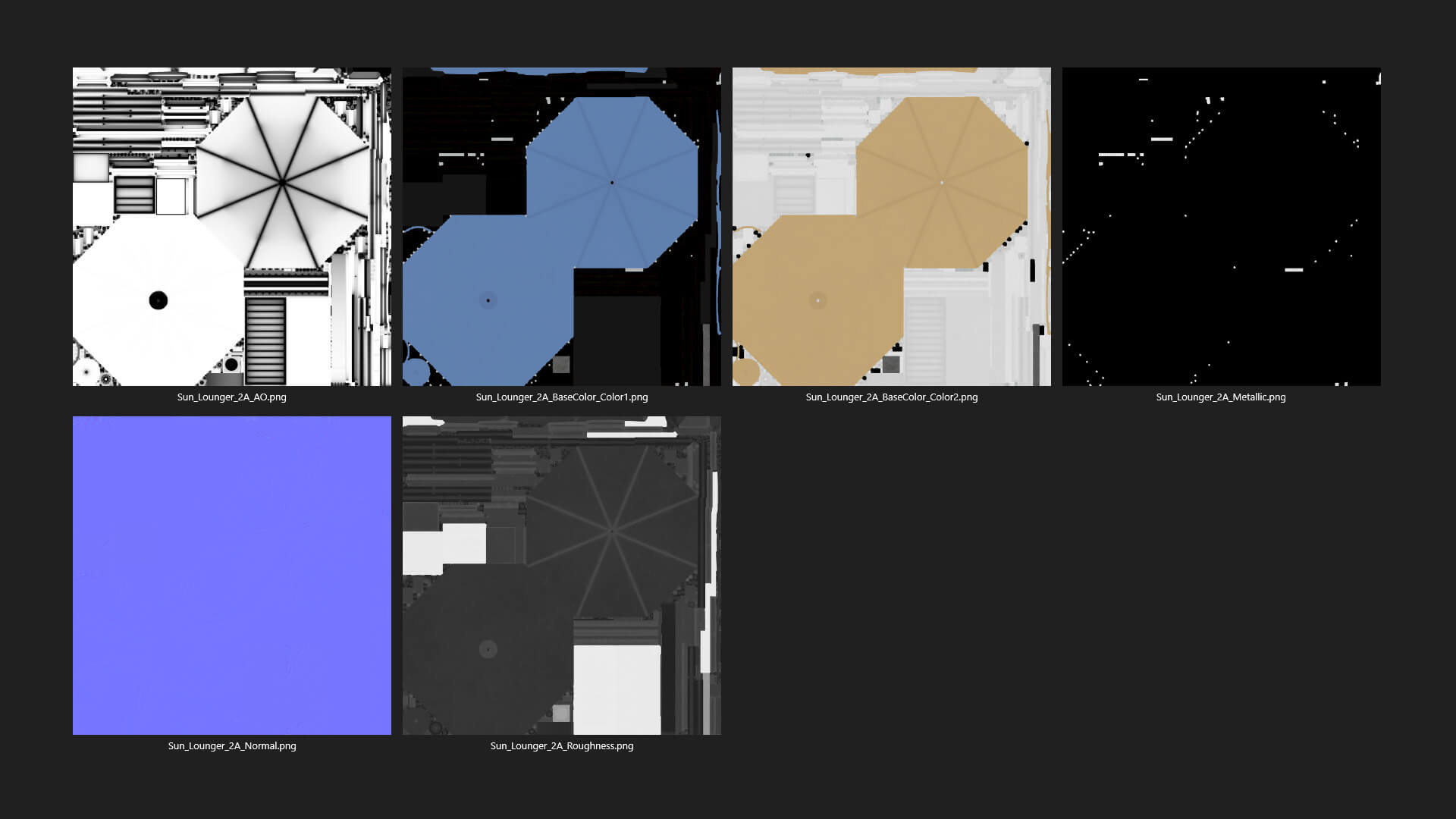 Sun Lounger 2A - 3D Model by weeray