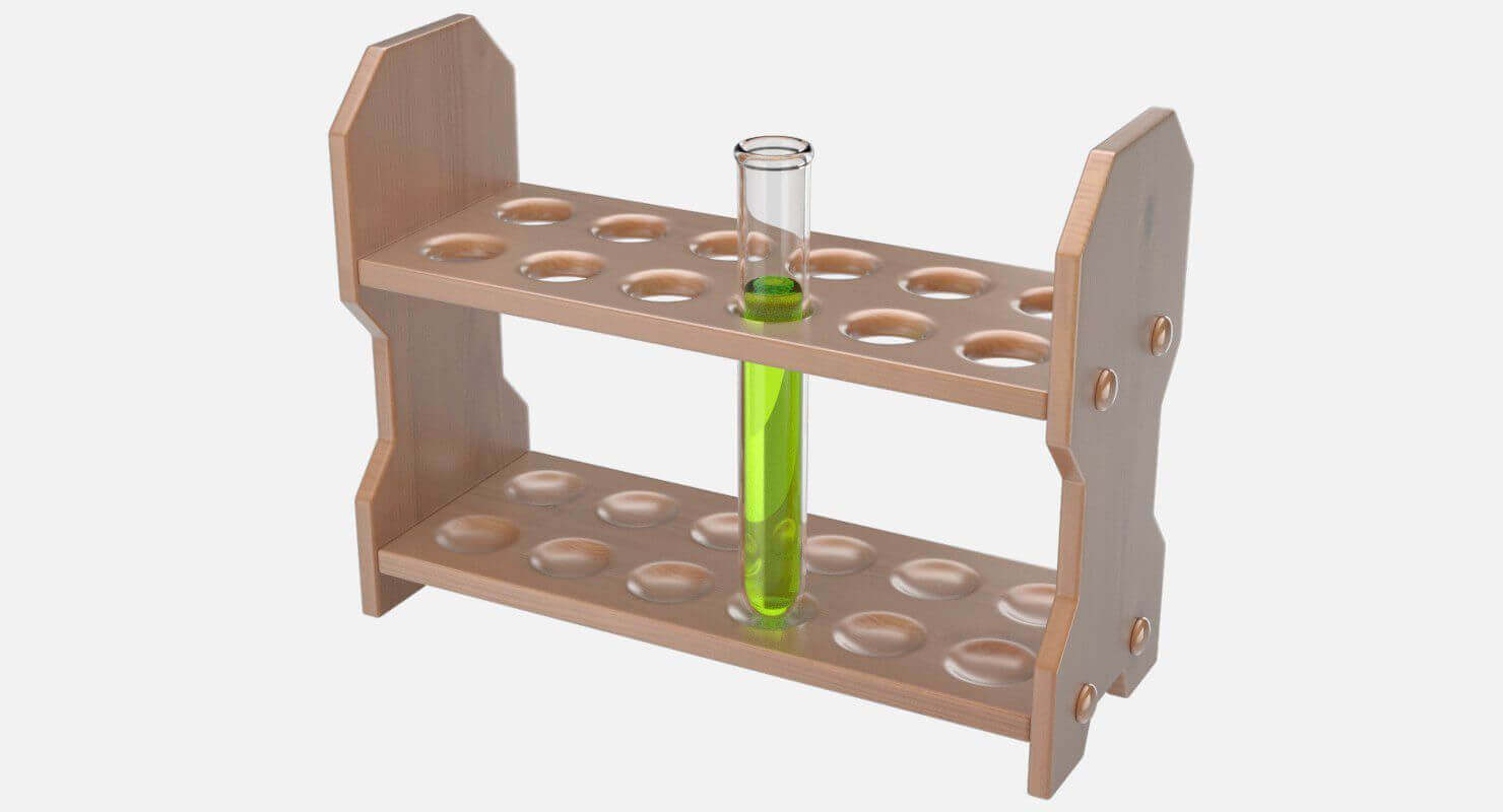 Test Tube Rack 3D Model by weeray