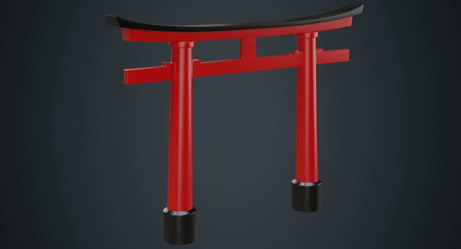 Torii Gate 3D Model
