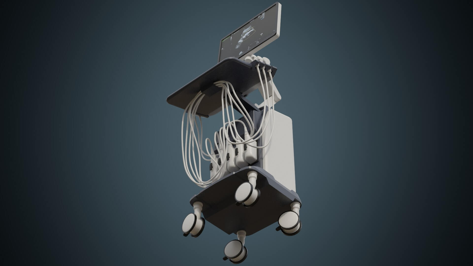 Ultrasound Machine 1A - 3D Model by weeray