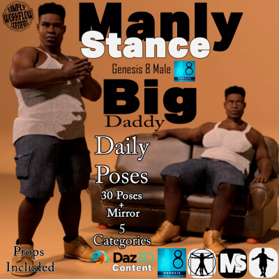 Manly Stance G8M Big Daddy Daily Poses Vol 1