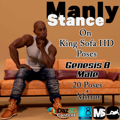 Manly Stance - G8M King Sofa HD Vol 1