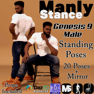 Manly Stance-G9M Standing &amp Chair Vol 3