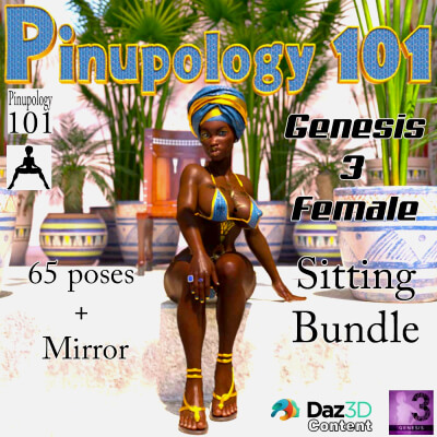 Pinupology 101 for G3F-Sitting Bundle by wentley