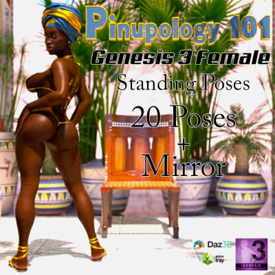 Pinupology 101 for G3F-Standing Poses 1 by wentley