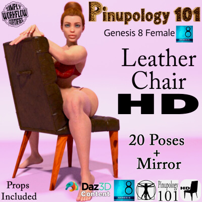 Pinupology 101 for G8F Leather Chair HD Poses Vol 3 by wentley
